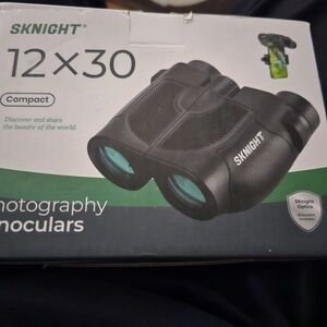 Black Photography Binoculars 12x30